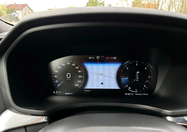 Volvo V60 cena 125800 przebieg: 98350, rok produkcji 2019 z Kalisz małe 92